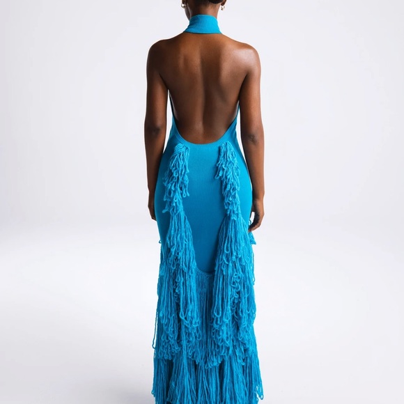 Hanifa Dresses & Skirts - Hanifa Mina Tassel Knit Gown